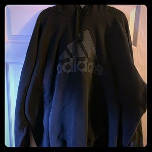 ADIDAS MENS 4XLT BLACK HOODIE